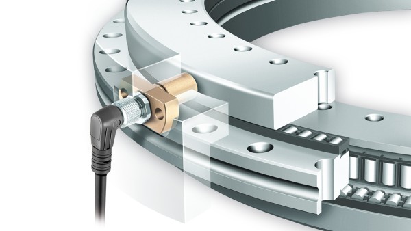 YRTCM/YRTSM-Messsystemlager mit SRM-Messelektronik zur inkrementellen, magnetoresistiven Winkelmessung
