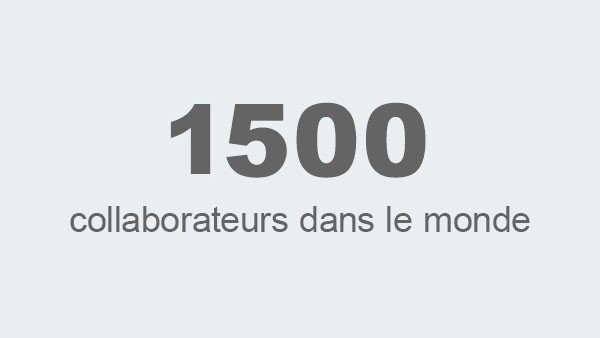 1700 collaborateurs dans le monde